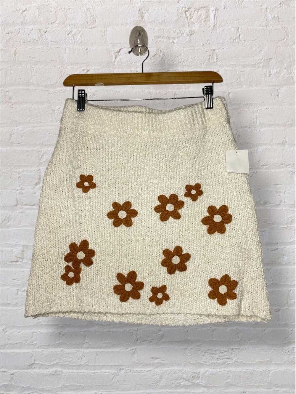 Jacquie The Label New Daisy Knit Mini Skirt retro festival
